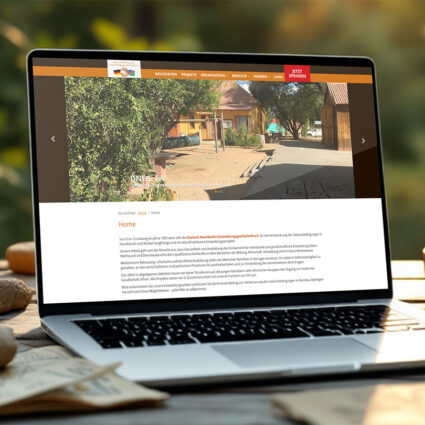 Desktop-Darstellungen der Websites von DNEG und GNDS